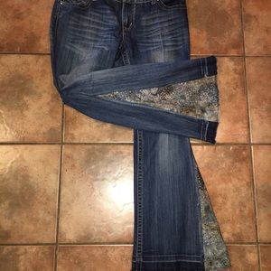 bell bottom jeans size 14